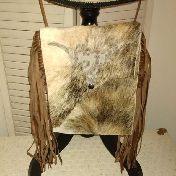 Source Unknown Brown and Tan Crossbody Bag - Picture 1 of 5